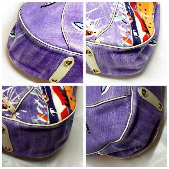 Louis Vuitton LV Shoulder Bag Galliera Riviera GM Purple Canvas 900-082125 - Picture 6 of 14